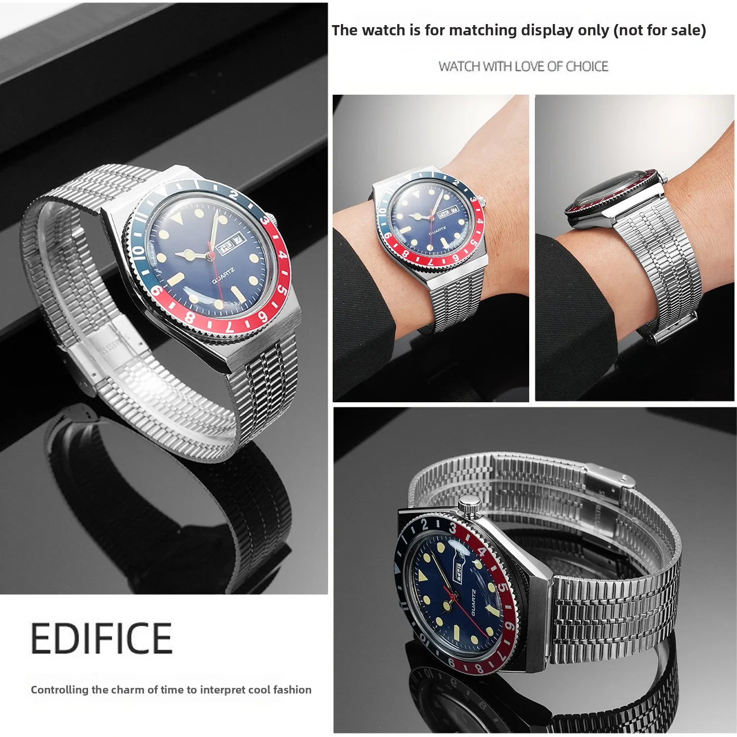 ل Timex Q TIMEX سلسلة 18 مللي متر الفولاذ المقاوم للصدأ حزام ساعة اليد TW2T80700 TW2U61300 TW2U61200 ريترو المعادن حزام الساعات استبدال سوار