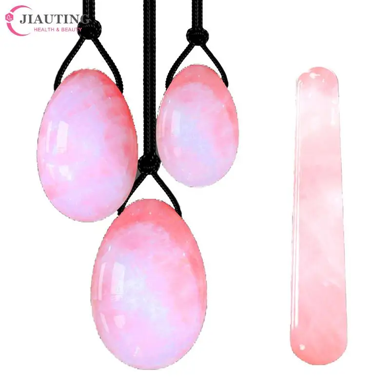 

1pcs Crystal Quartz Yoni Egg Set For Kegel Exerciser Yoga Postpartum Health Massage Tool