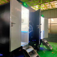VIP Toilet Trailer Portable Luxury Restroom Trailer Outdoor Caravan Shower Steel Modern Toilette Mobile Bathroom WC for Sale