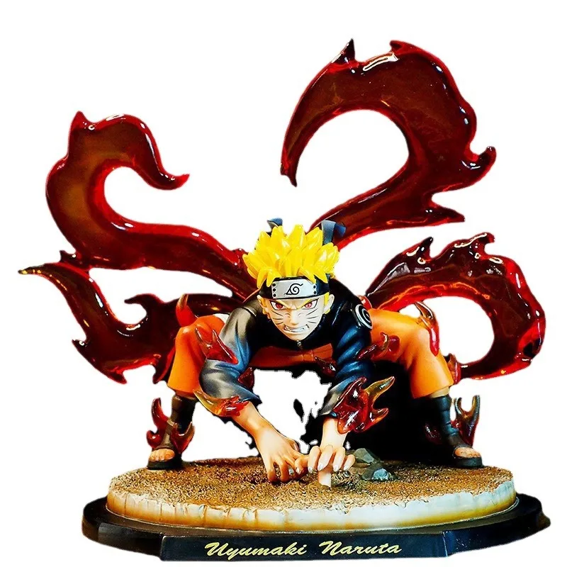 20Cm Dandai Naruto Uzumaki Naruto Kyuubi Mode Garage Kit Japanese Anime Characters Desktop Decorations Toy Model Holiday Gifts