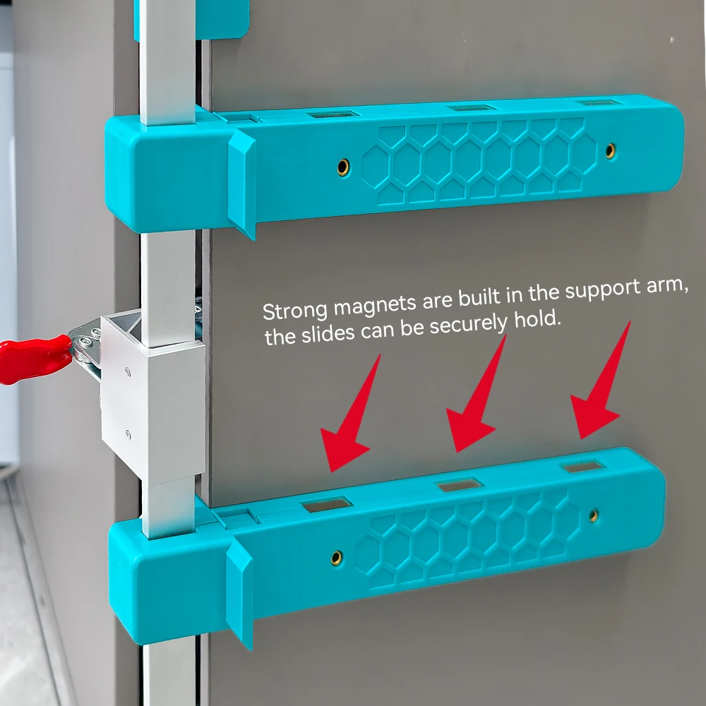 Drawer Slide Jig Drawer Slide Jig with Clamp and Magnetic Arm Accuracy Cabinet Drawer Slide Jig for Professional and Enthusiasts