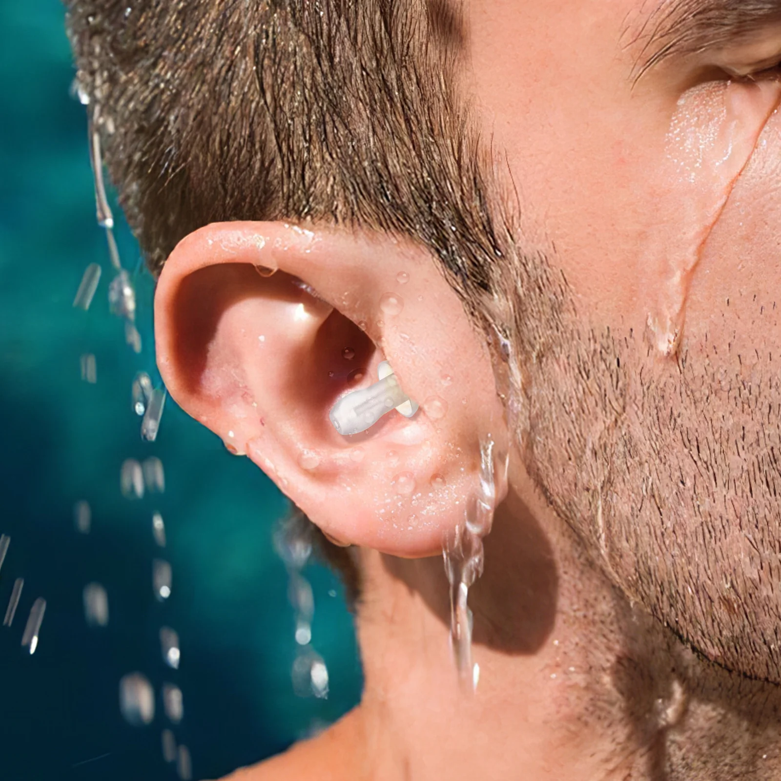 40pcs Silicone Ear Plugs Soft Comfortable Noise Cancelling Sleeping Swimming Water Proof Health Care Ear Protection