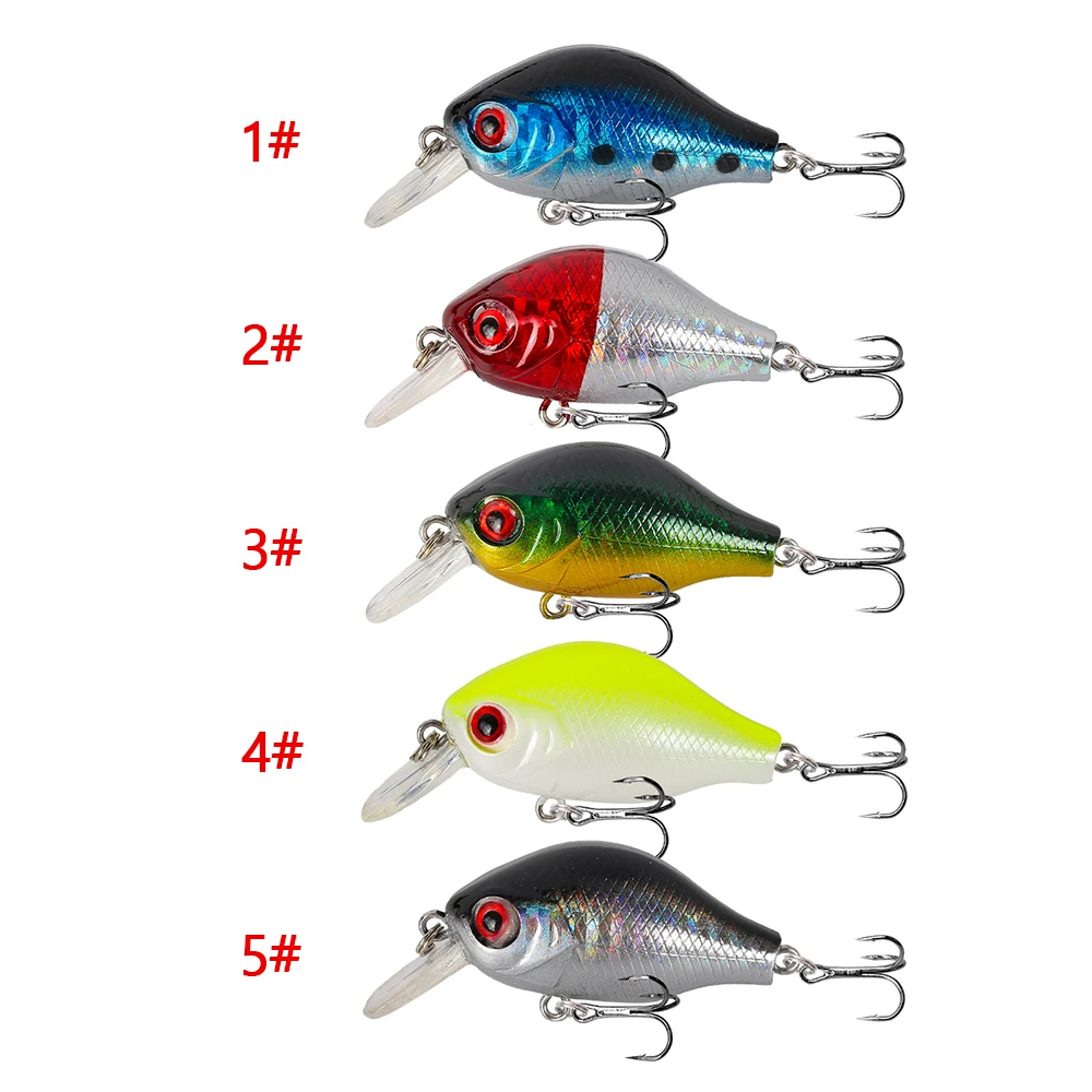 Crankbait Fishing Lure 5.5cm/8.5g Floating Artificial Plastic Hard bait Bass Fishing Wobblers Pike Trolling Pesca Carp Fishing