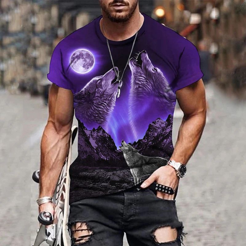 

Men's appropriate T-shirt set with a steady deep blue color scheme showcases the elegant temperament of business men
