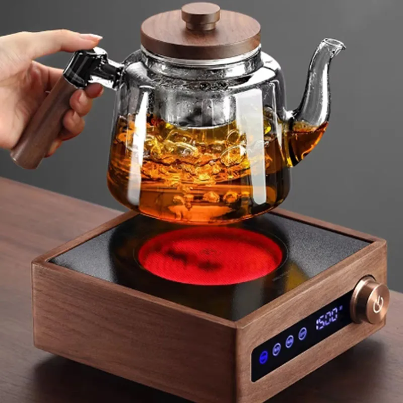 1500W Electric Ceramic Stove for Boiling Water and Tea  Timed Insulation Teapot Set