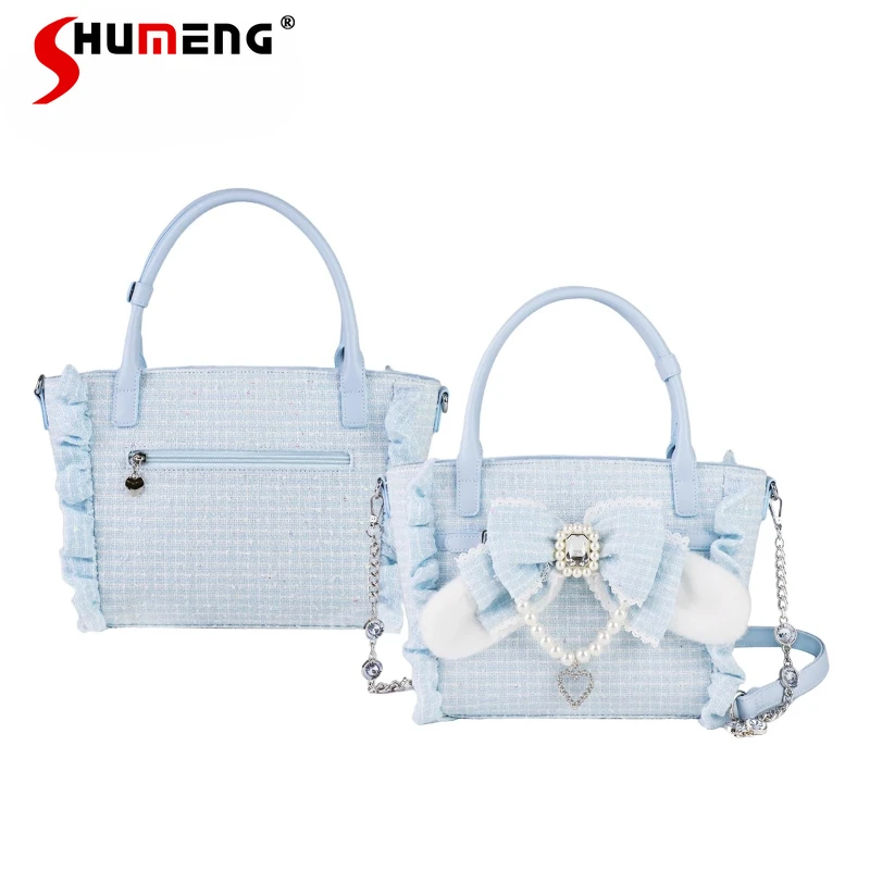 Soft Girls Shopping Bags Popular New Original Japanese Mass-Produced Lolita Style Lace Classic Handbag Crossbody Bag For Ladies