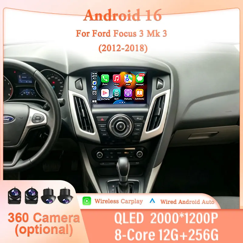 for Ford Focus 3 Mk 3 2012-2018 GPS Navigation 9