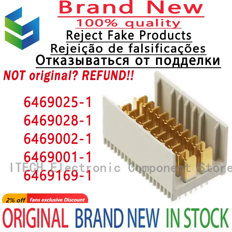 

5 шт./лот 6469025-1, 6469028-1, 6469002-1, 6469001-1, 6469169-1, новая Оригинальная высокоскоростная плата для соединителя платы с расстоянием 0,5 мм