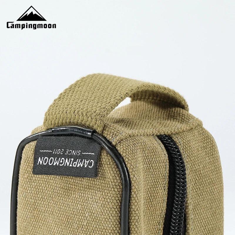CAMPINGMOON XD-2F-B حقيبة تخزين صغيرة خارجية متعددة الوظائف تخزين موقد صغير مع أكياس قماش بطانة قابلة للفصل للتخييم