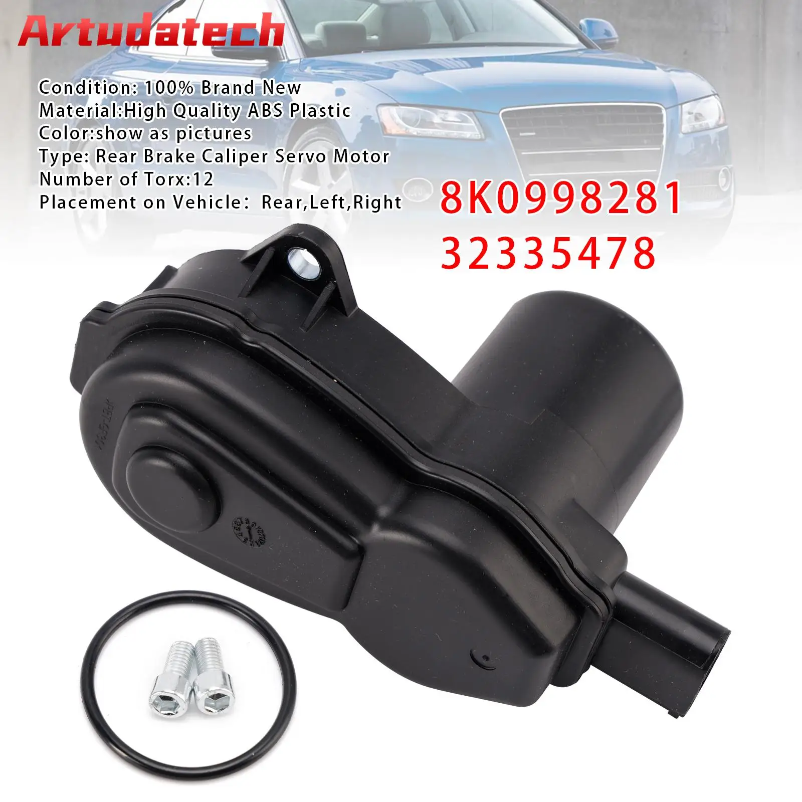 

Сервомотор заднего тормозного суппорта Artudatech для Audi A4 A5 Q5 RS5 8K0998281 32335478, автомобильные аксессуары