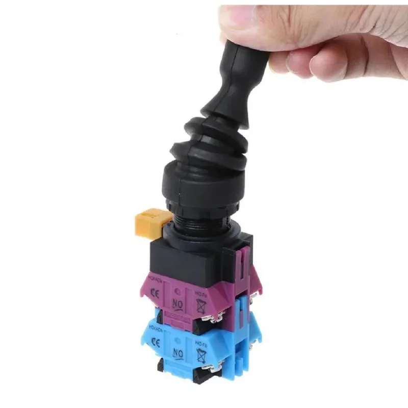 HKL-FF22 14 Cross Master Switch Four-Way Bidirectional Self-Locking Joystick Control Lever for Gaming And Simulation