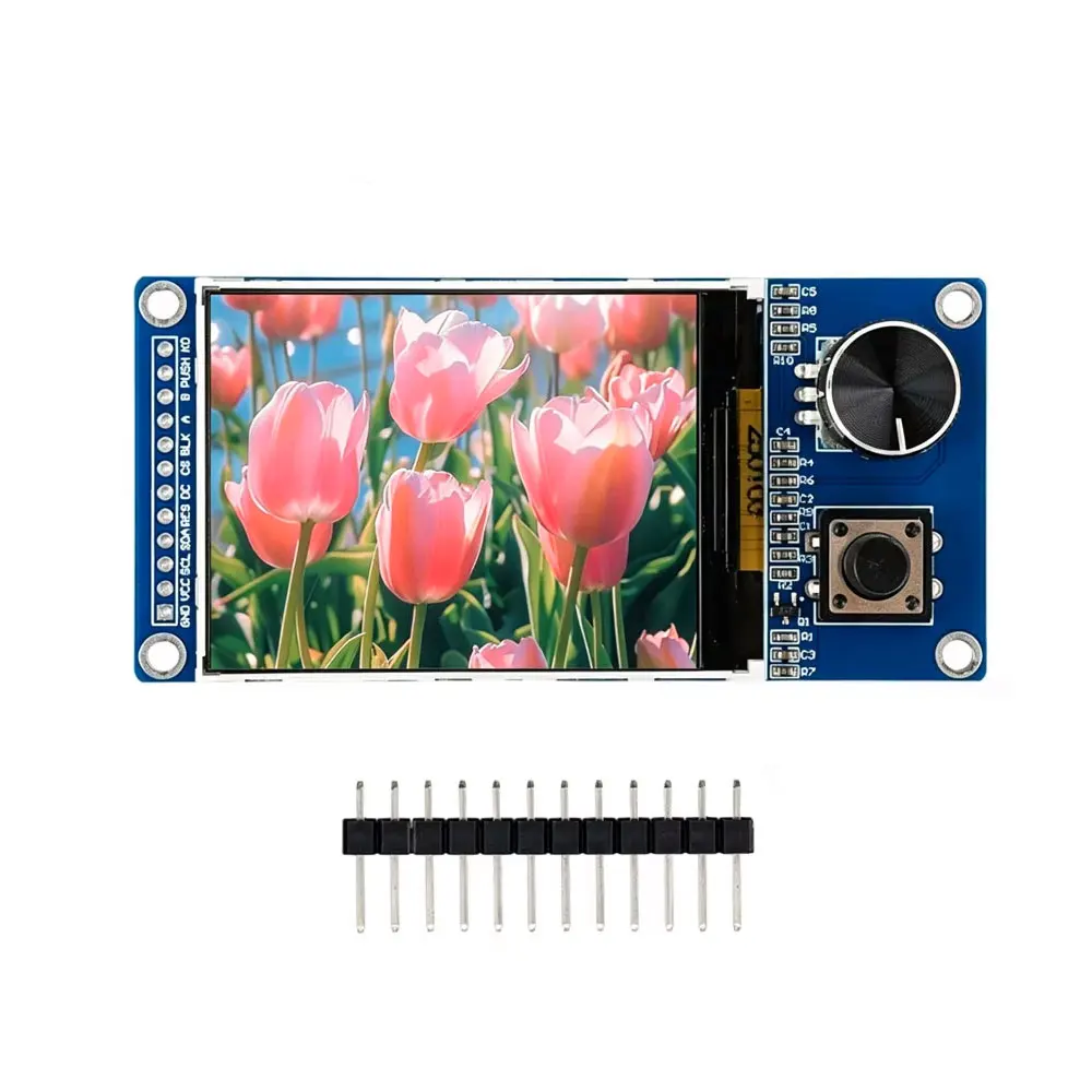 2.4 Inch TFT LCD Display with Rotary Encoder EC11, IIC SPI ST7789 Interface for ESP32 DIY Projects