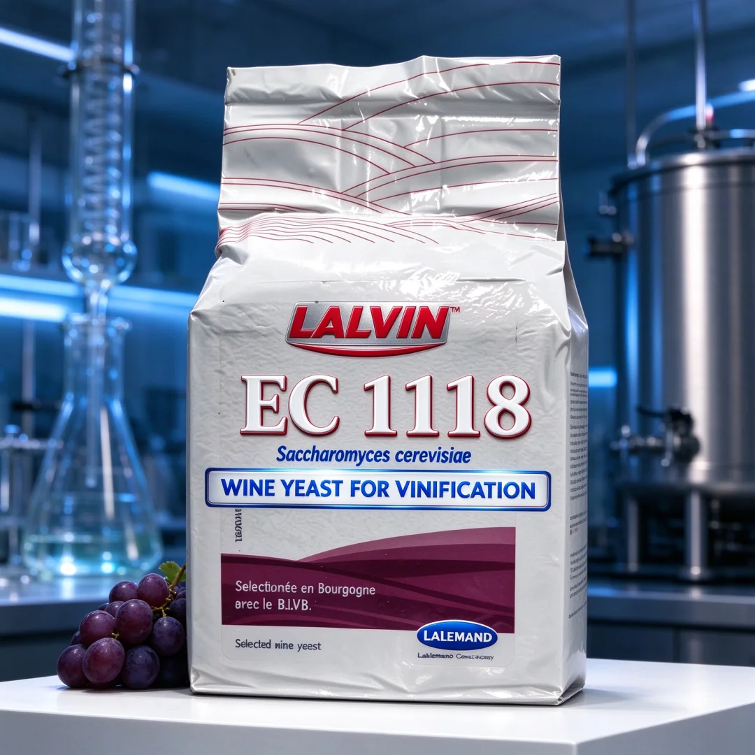 LALVIN EC-1118 Natural Yeast Strain, 50g Aluminum Bag Packaging, French Champagne Region Yeast, Home Bar Wine Making