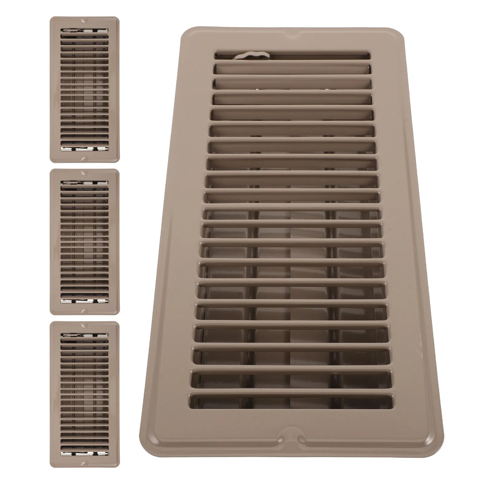4Pcs Standard Size Floor Vent Covers 4x10 Heavy Duty Metal Air Conditioner Vent Cover Adjustable Louvers Residential Floor