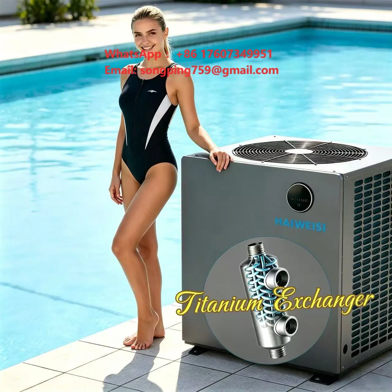 Wholesale DC Inverter Swimming Pool Sauna Pond Spa Fish Solar Heat Pump Water Heater Chiller Cooler Bomba De Calor Para Piscina