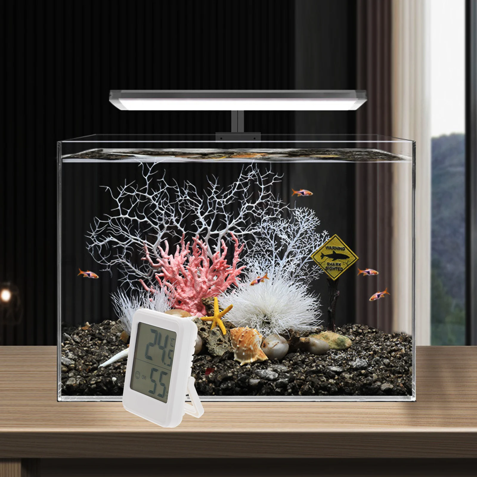 

Mini Wall Mount Digital Thermometer Hygrometer Indoor Humidity Monitor High Precision Room Accessory Hanging