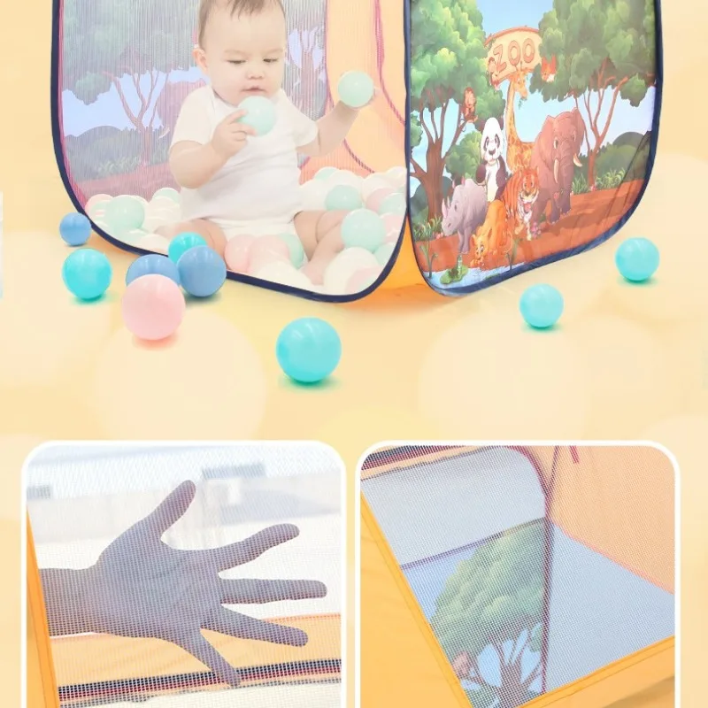 Children Foldable Toy Tent Cartoon Animals Indoor Outdoor Gamehouse Kids Portable Pretend Game Playhouse Toddler Birthday Gifts