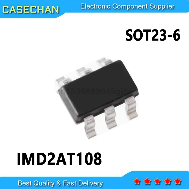 10PCS  IMD2AT108 IMD2A  SOT23-6