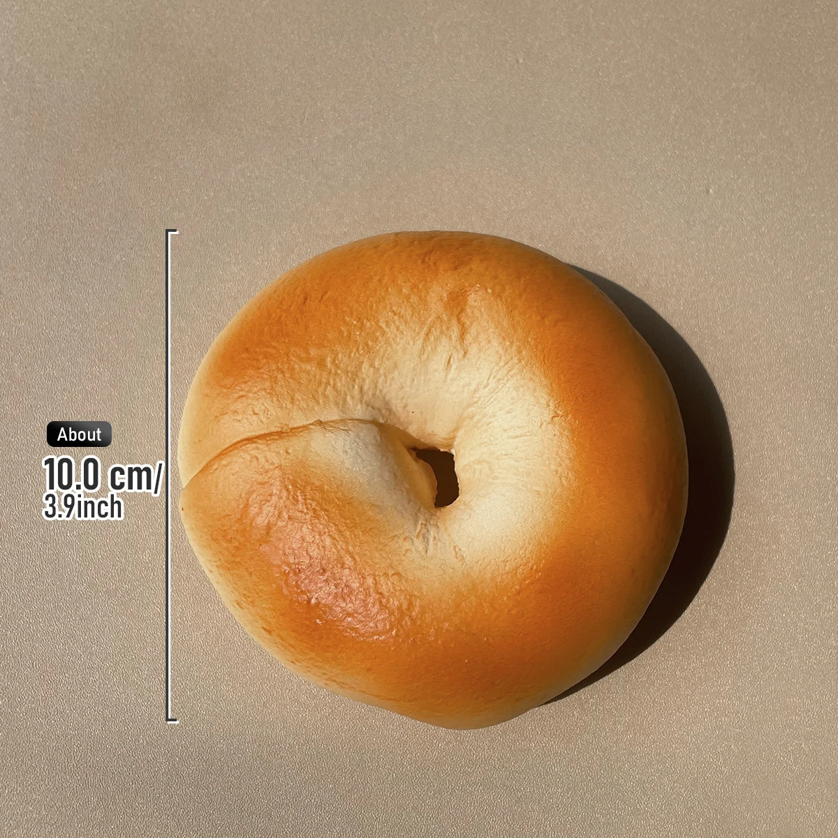 10cm Künstliches Bagel-Brot 3er-Pack Gefälschtes Lebensmittelmodell Simulierter Bagel Fotografie-Requisiten Heimküche Bäckerei Display Deko Ornament – Detail 8