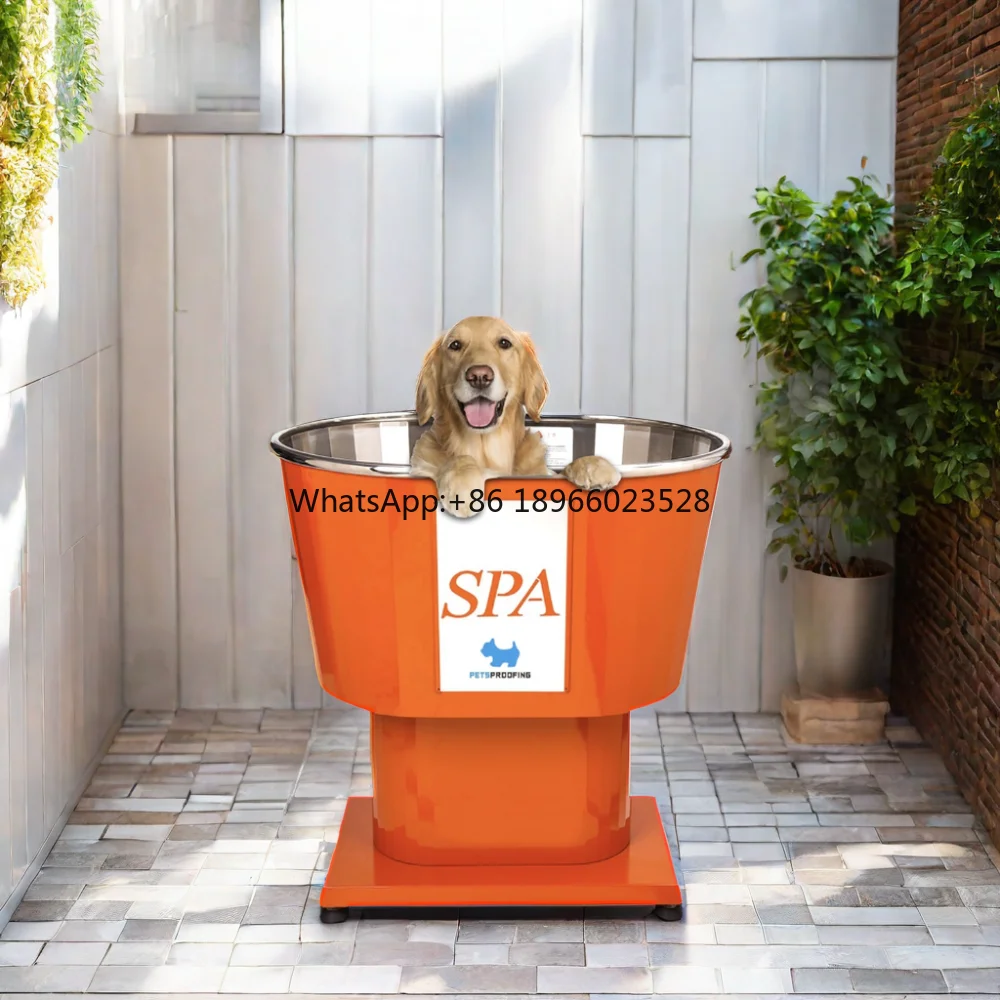 

Large Luxury Stainless Steel Spa Pet Grooming Tub Petsproofing Dog Washing Bathtub Sustainable Bathing Product for Dogs