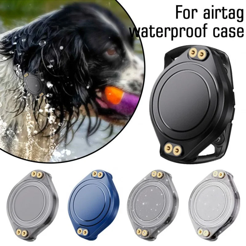 

IPX8 waterproof Airtag case for pet collar-shockproof Apple Airtag cover anti-lost tracking protector for dogs cats (full sea)