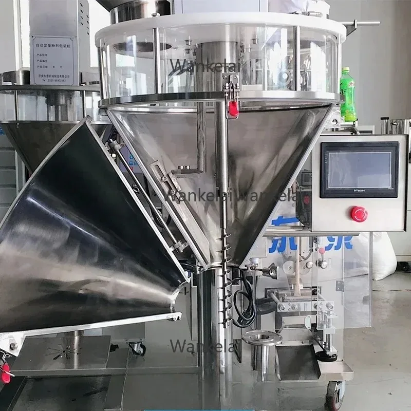Kleine Verpackungsmaschine für Lebensmittel, Kaffee, Milch, Gewürze, Wäsche, Automatische Wiege- und Verpackungsanlage für Verschiedene Materialien
