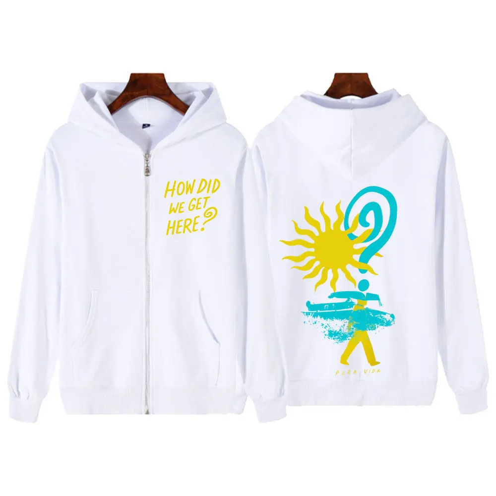 Singer Louis Tomlinson How Did I Get Here Tour 2026 Print Zipper Hoodie Men Women Hip-hop Casual Long Sleeves Zip Up Jacket Coat