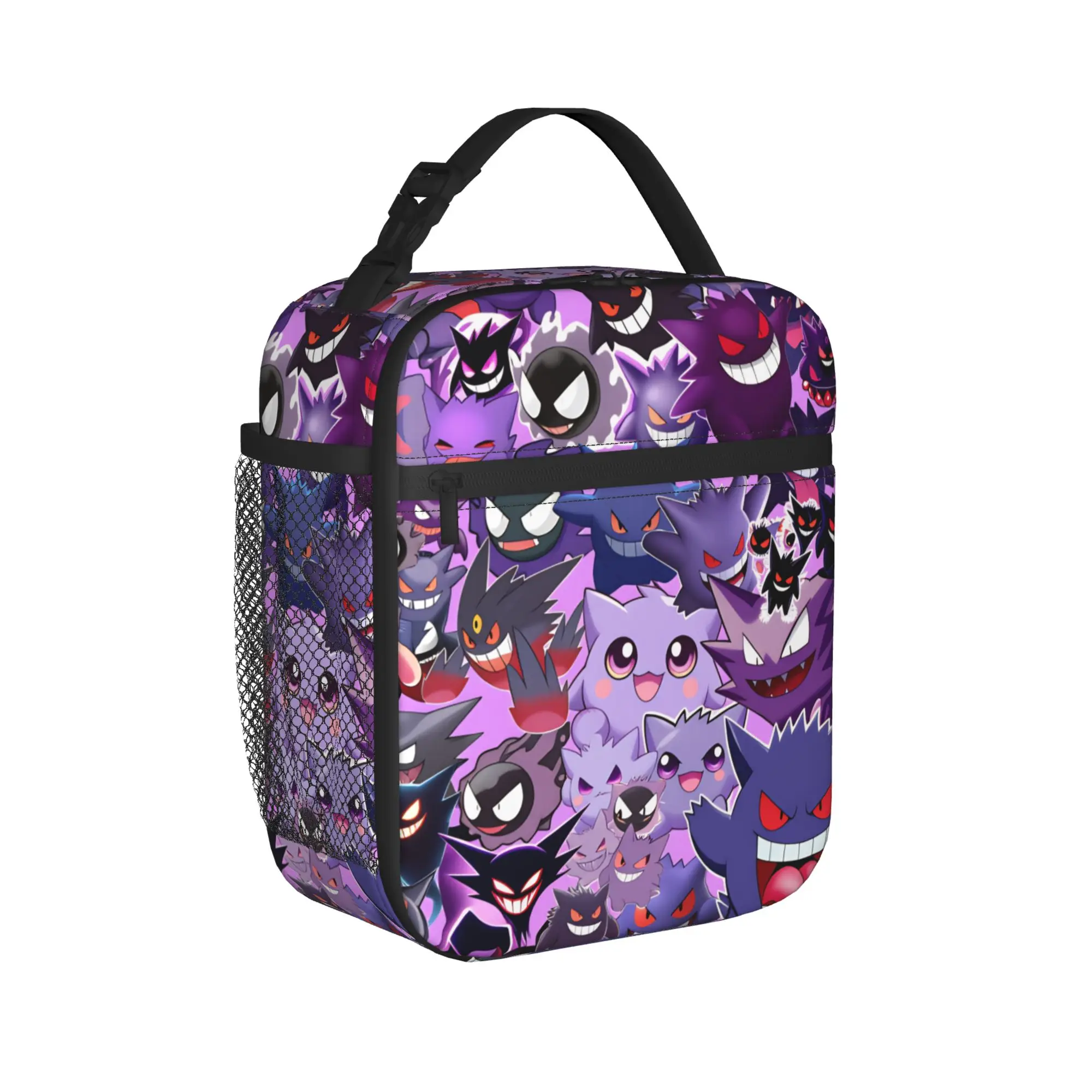 

Gengar Lunch Bag Picnic Lunch Box For Child Fashion Print Thermal Lunch Bags Oxford Portable Cooler Bag