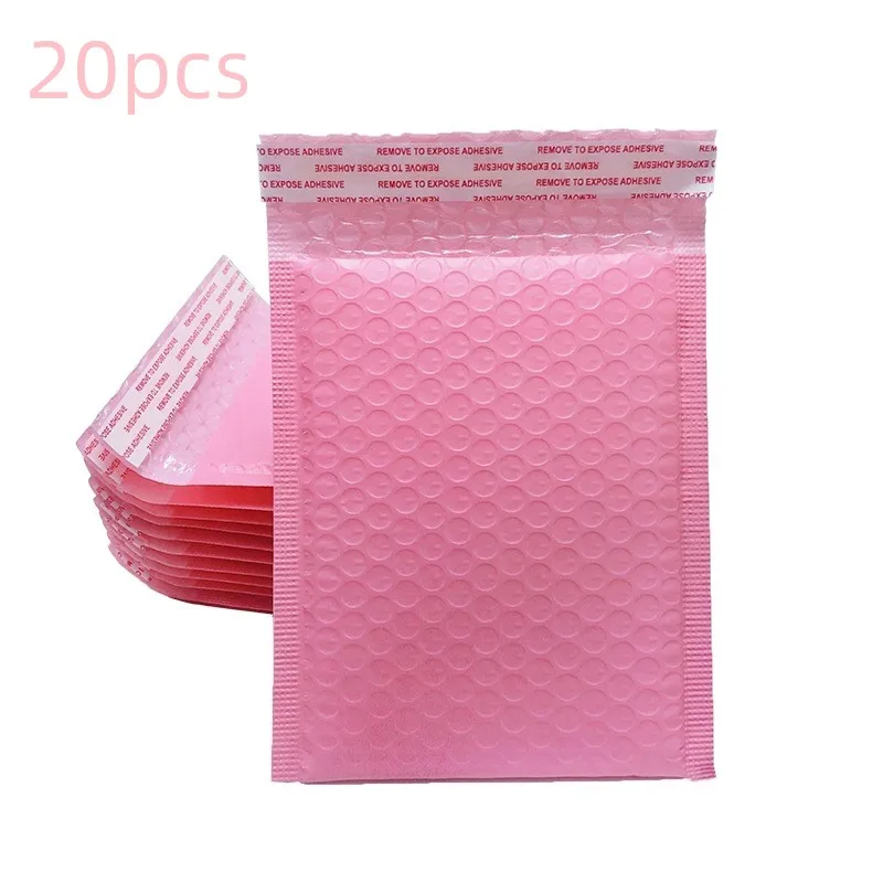 20pcs Bubble Mailers Pink Poly Bubble Mailer Self Seal Padded Envelopes