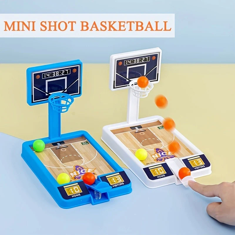 1PC เดสก์ท็อปบาสเกตบอลยิงเกมกีฬาเด็กเล่นชุด Hoop 3-Ball Interactive เด็กเกมกระดานเดสก์ท็อปของเล่น