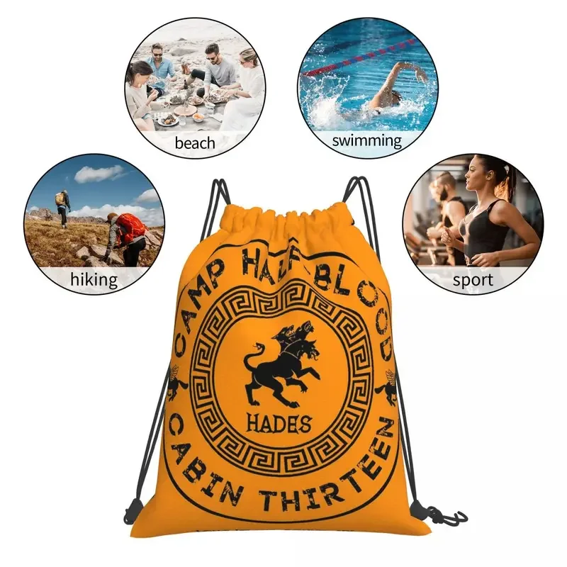 Cabin Thirteen-Hades-Percy Jackson - Camp Half-Blood Bags, Proximity Wstring Bags, Bundle Pocket, Sports, PleBags