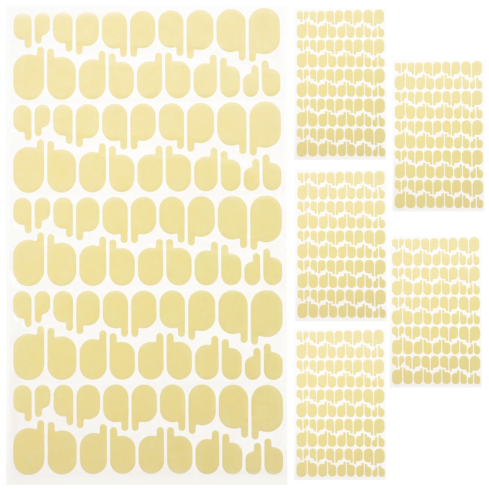 Strisce adesive biadesive con toppa ovale Adesivi per display finti Strumenti artistici Adesivi per colla con punta francese per supporti per unghie finte