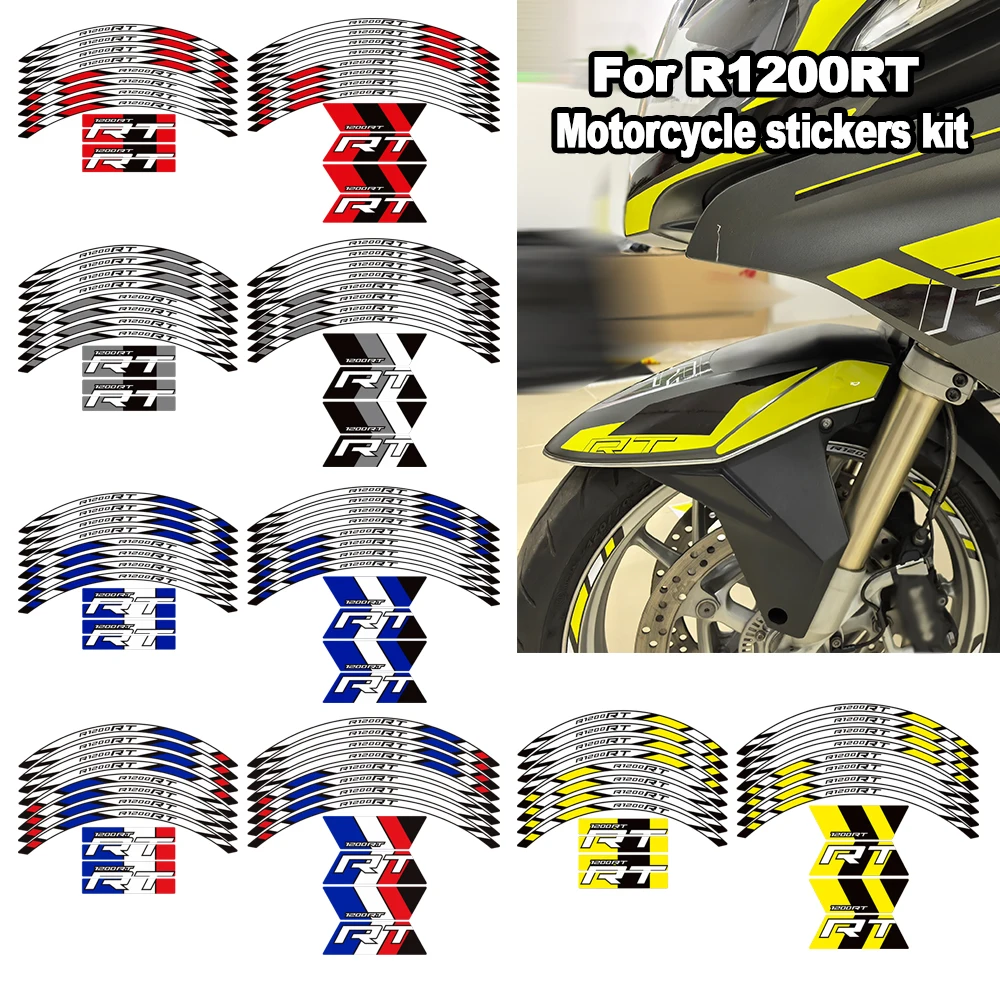 

Motorcycle Tank pad protector stickers Trunk Luggage Cases stickers Full PVC Set For BMW R1200RT R 1200 RT
