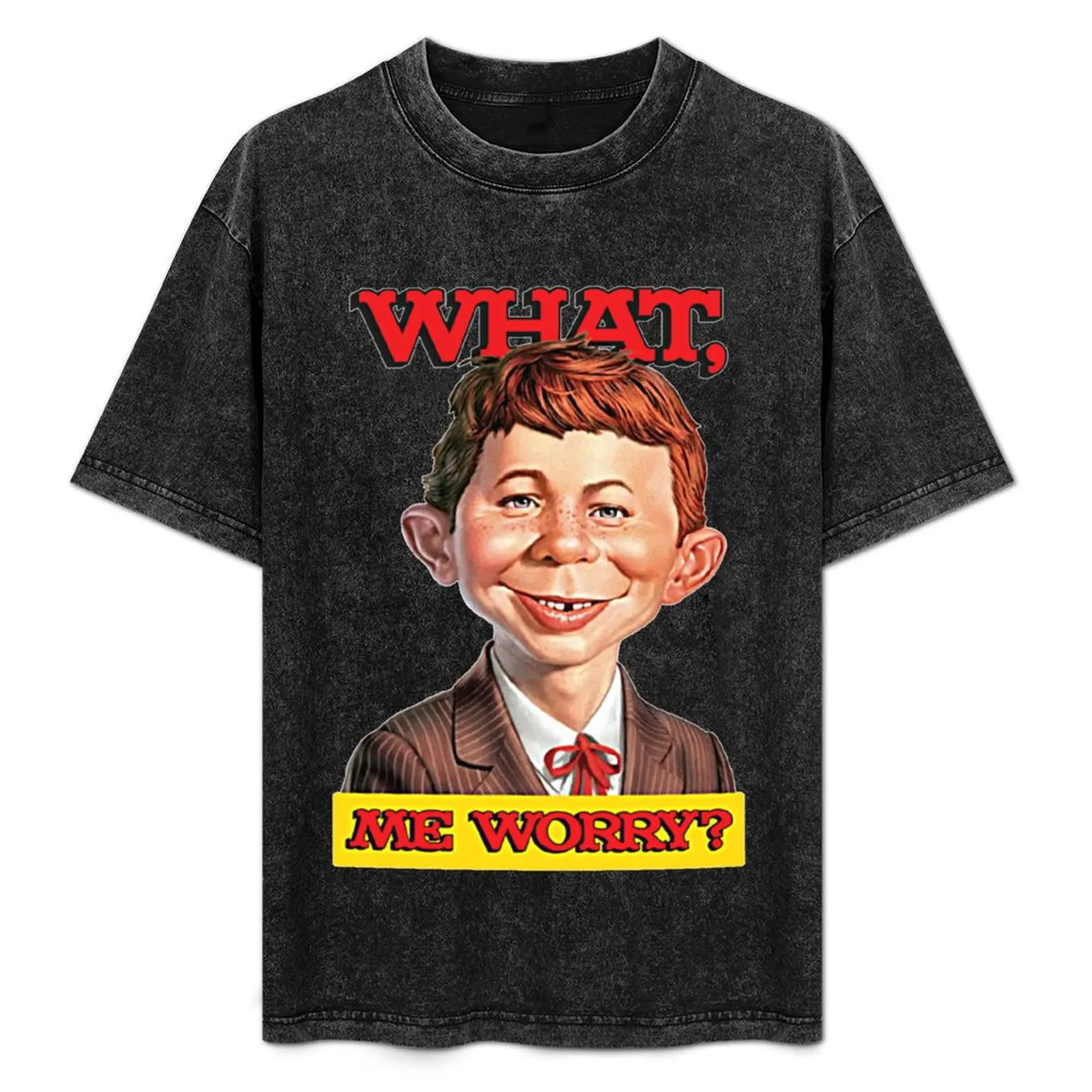 What, me worry - Alfred Neuman v1 T-Shirt anime boys whites mens vintage t shirts