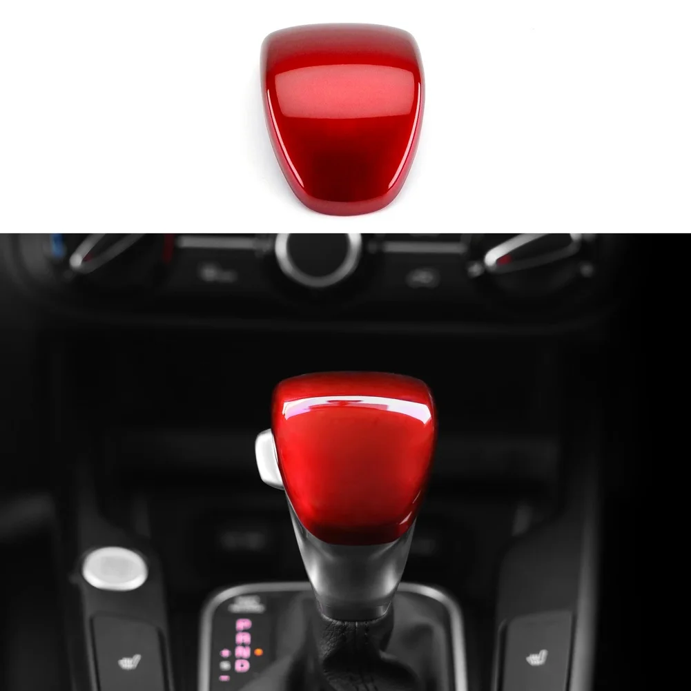 Gear Trim Shift Knob ABS Plastic Three-layer Glossy Finish Double-sided Tape Installation Interior Styling Upgrade