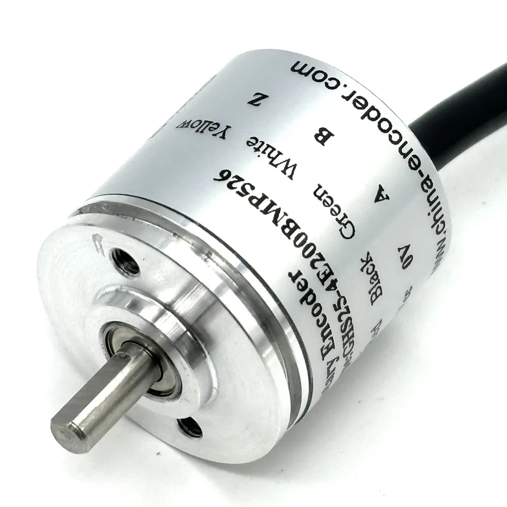 

4Mm Solid Shaft Incremental Rotary Encoder 200ppr GHS25-4E200BMP526 External Dimensions 25mm PNP + NPN 5-26v