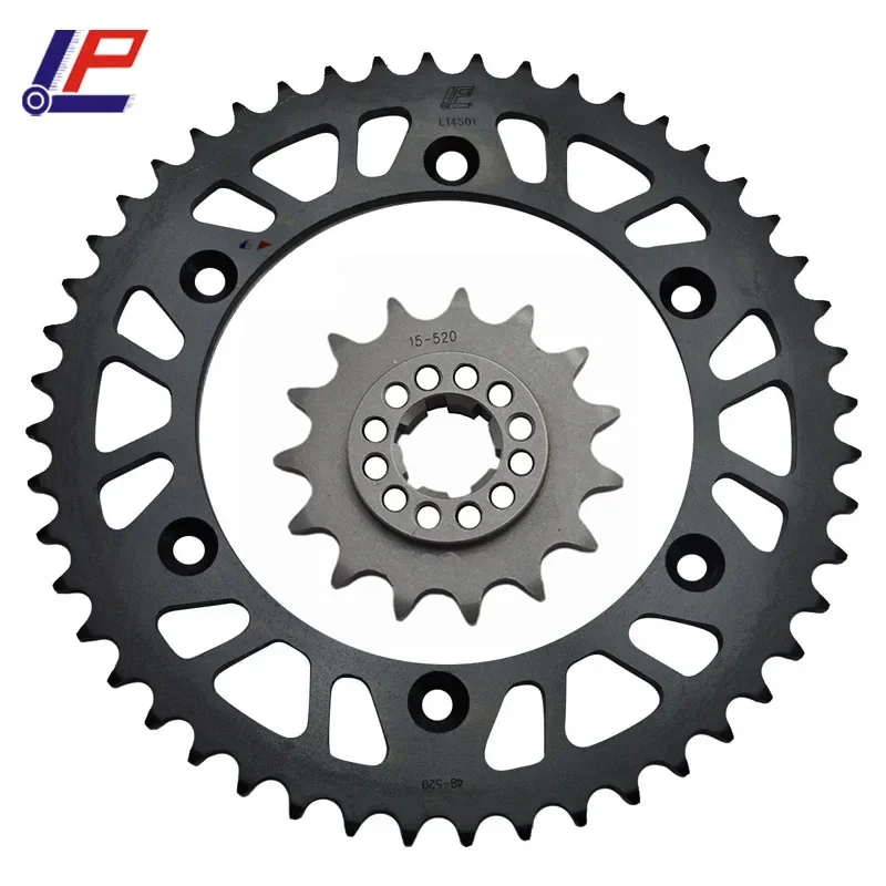 

LOPOR 520 CNC 15T 48T Front Rear Motorcycle Sprocket For Suzuki DR750 SR41B 1989 DR800 SR43A/B 1988-1990 DR 750 800