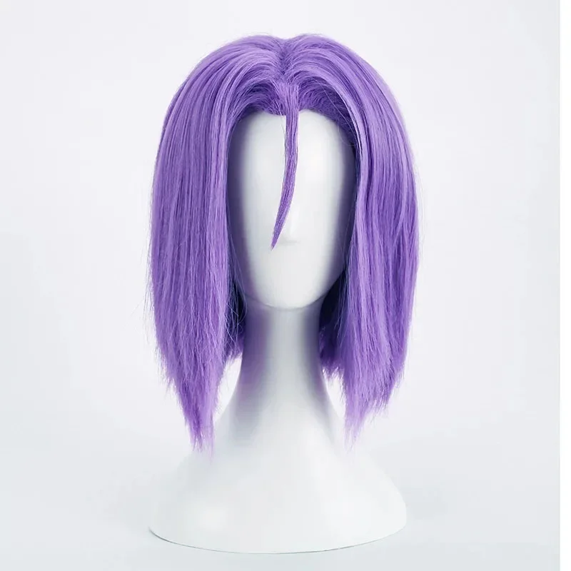 James Character Wig Anime Rocket Team Members Role Cos Headgear Ball Headwear Center Parted Bangs Medium Length Hair