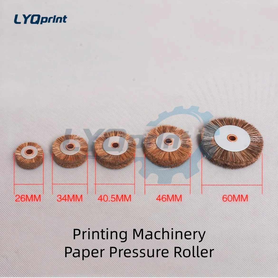 Roland Komori Ryobi Iron Core Brush Wheel Feeder Table Fleece Roller Paper Pressure Roller Printing Press Parts