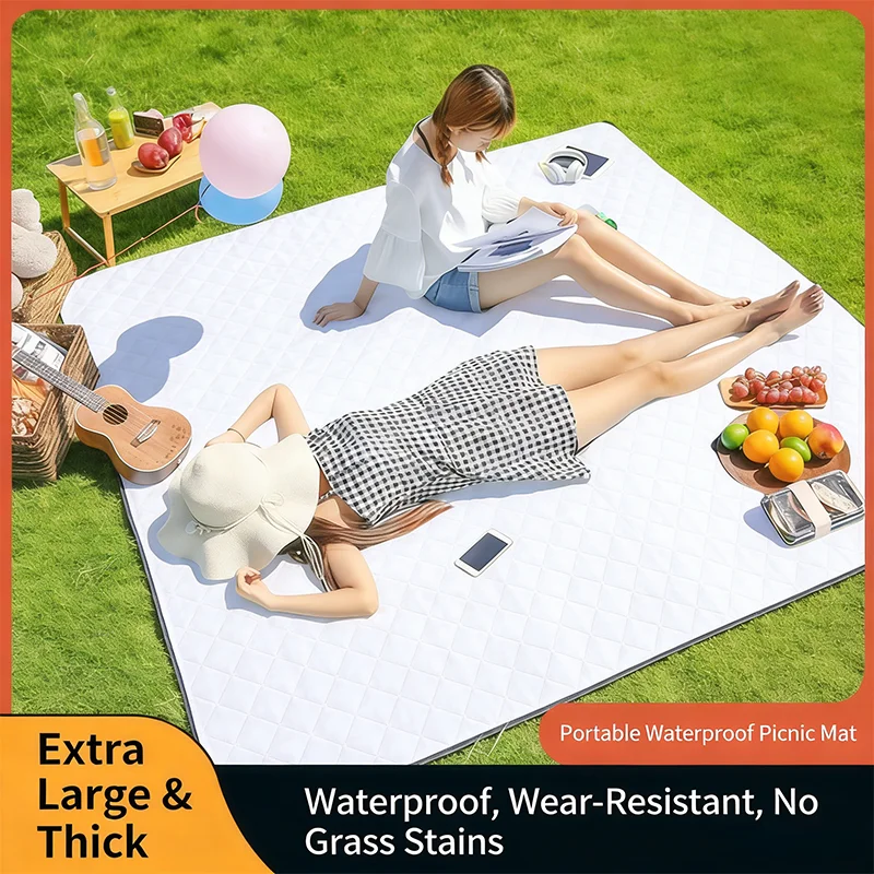 

Extra Large Disposable Picnic Mat Waterproof Beach Blanket Thickened Dust Prevention Outdoor Camping Pad Soft Travel Stool Towel