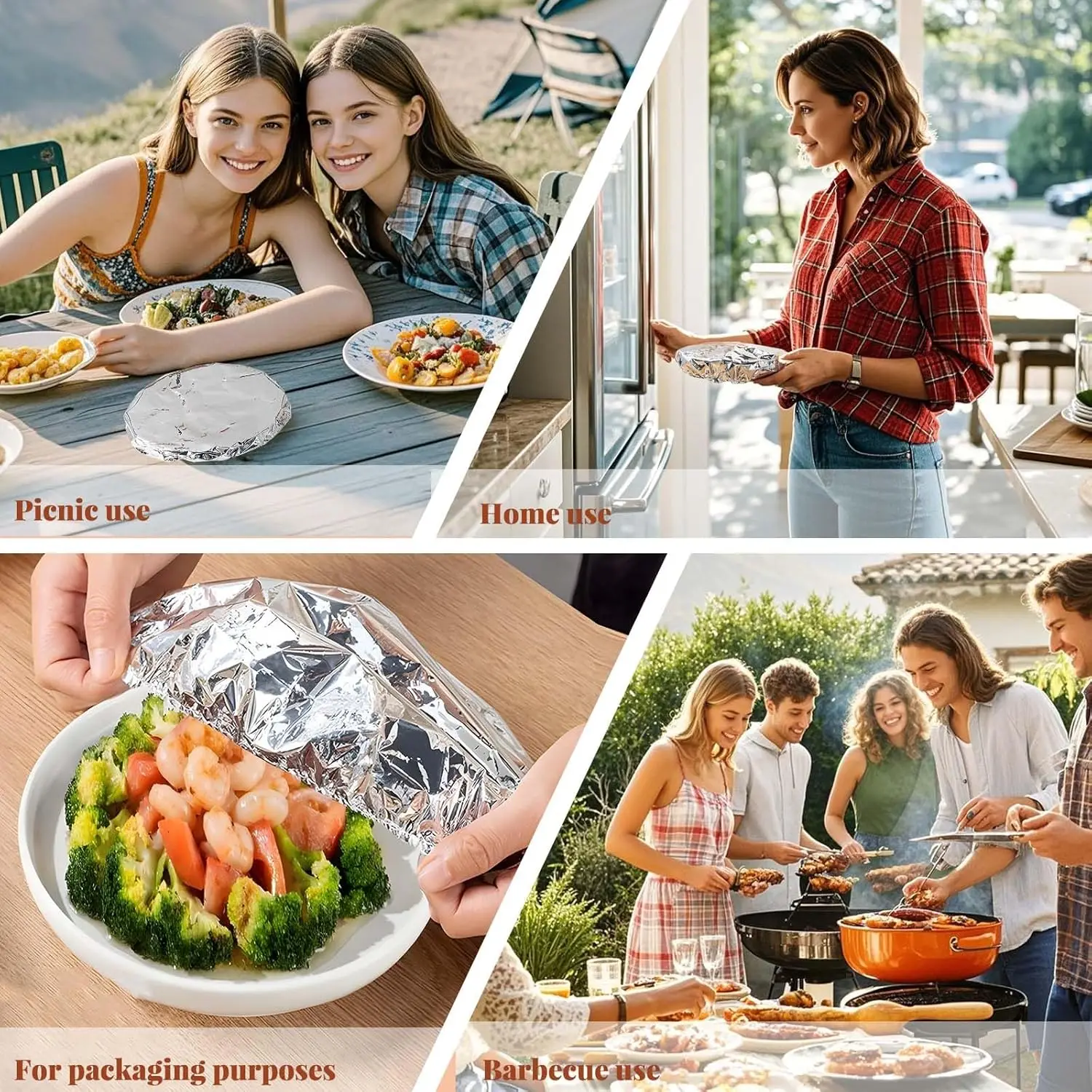 Reusable Aluminum Food Covers Stretchable Plate Bowl Lids for Keeping Meals Warm Kitchen Dish Protection Essentials view 5