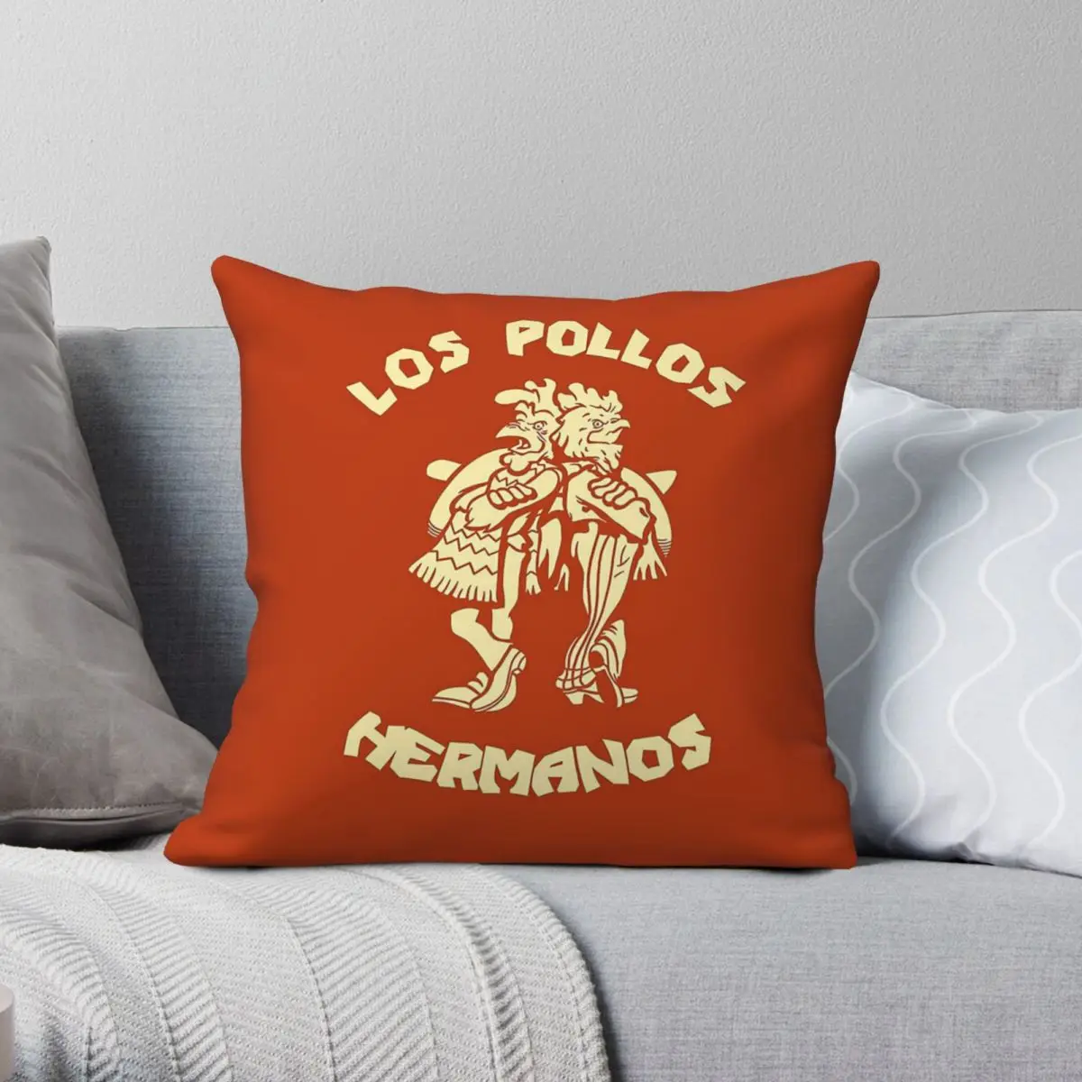 

Los Pollos Hermanos Breaking Bad Square Pillowcase Polyester Linen Velvet Creative Zip Decorative Throw Pillow Car Cushion Cover