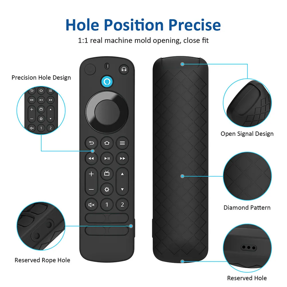 لينة سيليكون الحال بالنسبة الأمازون اليكسا صوت عن بعد برو مكافحة قطرة الغبار سيليكون حماية يغطي غطاء مقاوم للصدمات