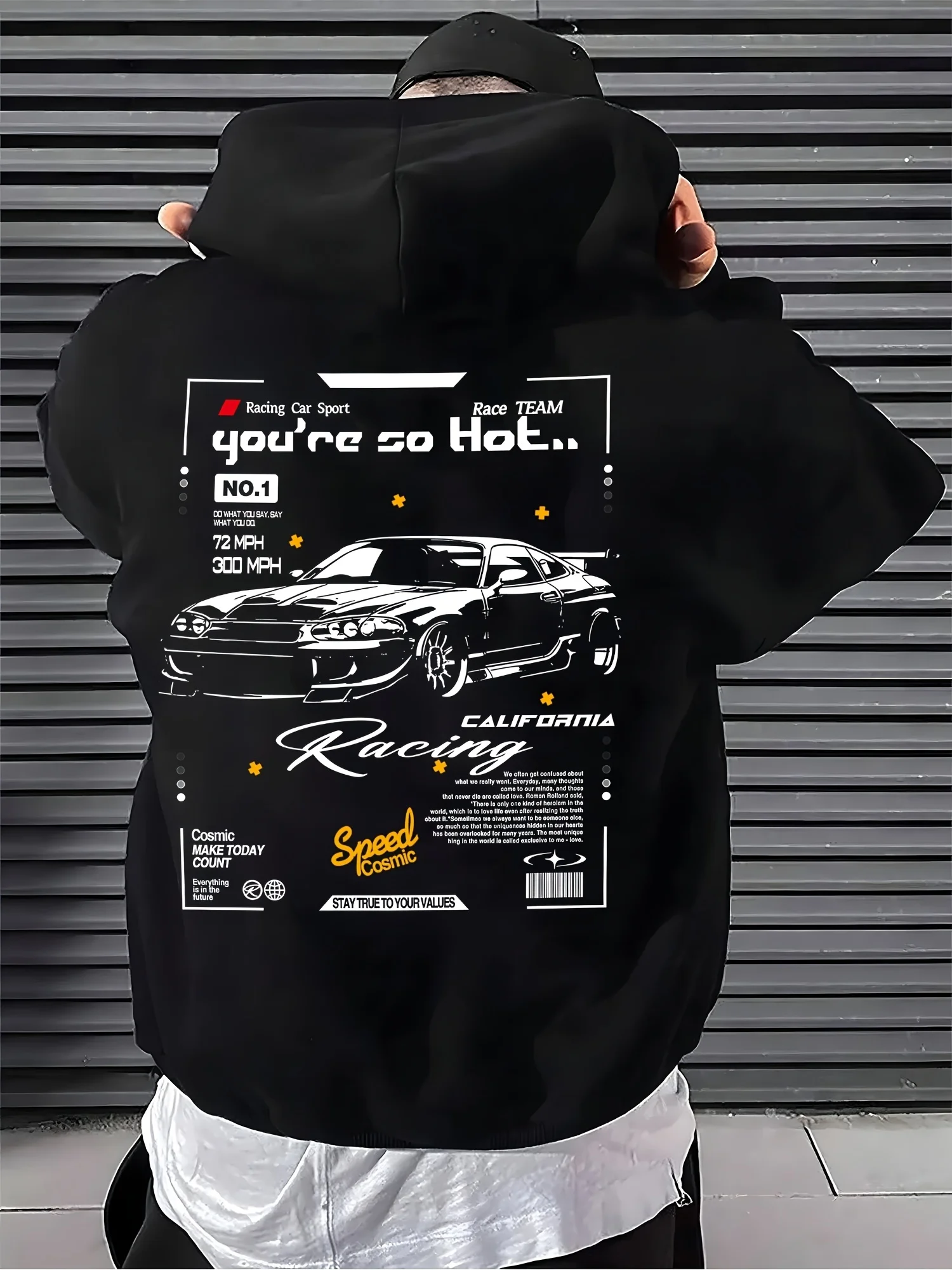 

2025 Y2K New Trendy Fashion Printed Hooded Sweater Trendy Brand Men's Hip-hop American Outdoor Jersey
