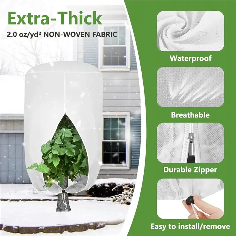 ABJI-For Winter,Plant Covers 2 Pack 47