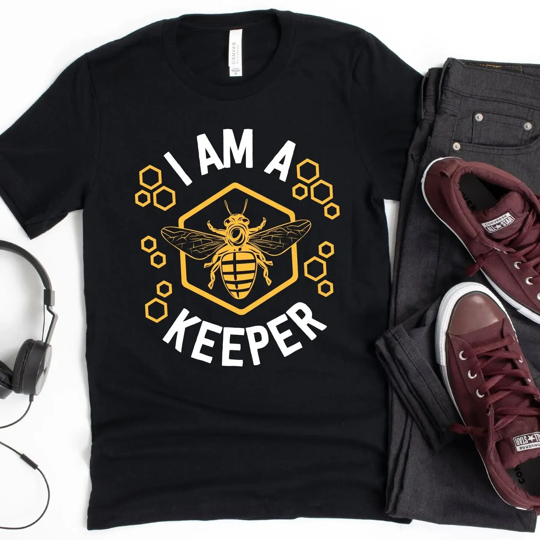 I Am A Keeper T Shirt Beekeeper m Honey Bee Bees Save The Pollinator