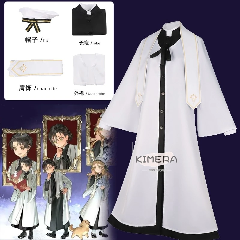 

Lord of Mysteries Cosplay Costume Klein Moretti The Fool's Choir series Uniforms Halloween Robe Unisex Christmas Church Outfits