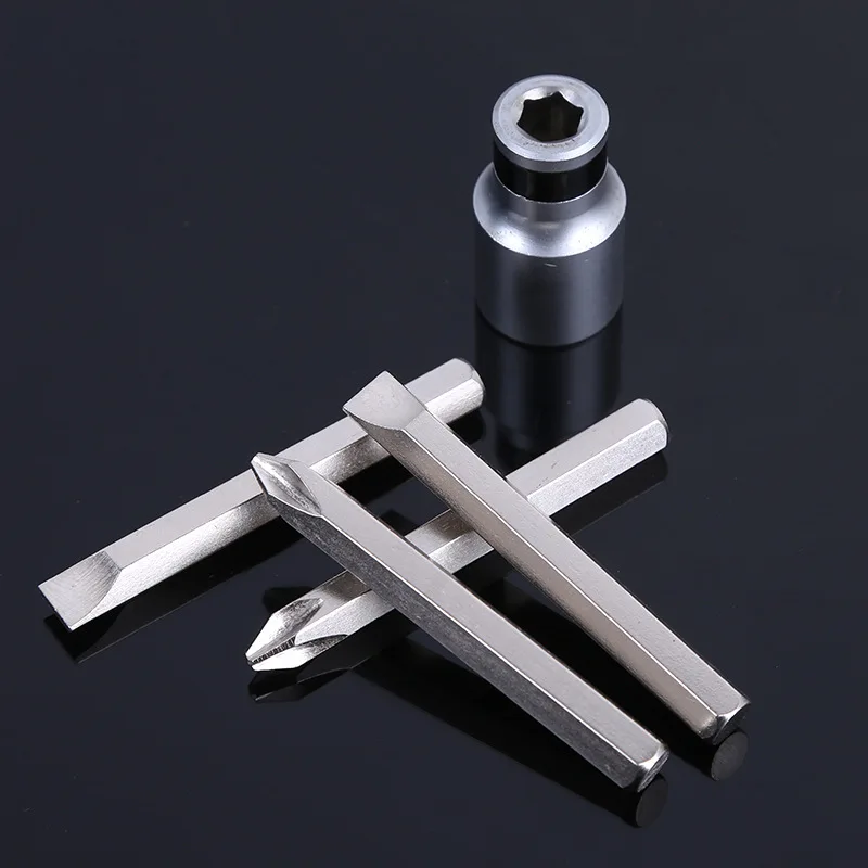 7Pc Ijzeren Doos Impact Schroevendraaier Raakte De Impact Batch Batch Set Hardware Tools Schroevendraaier