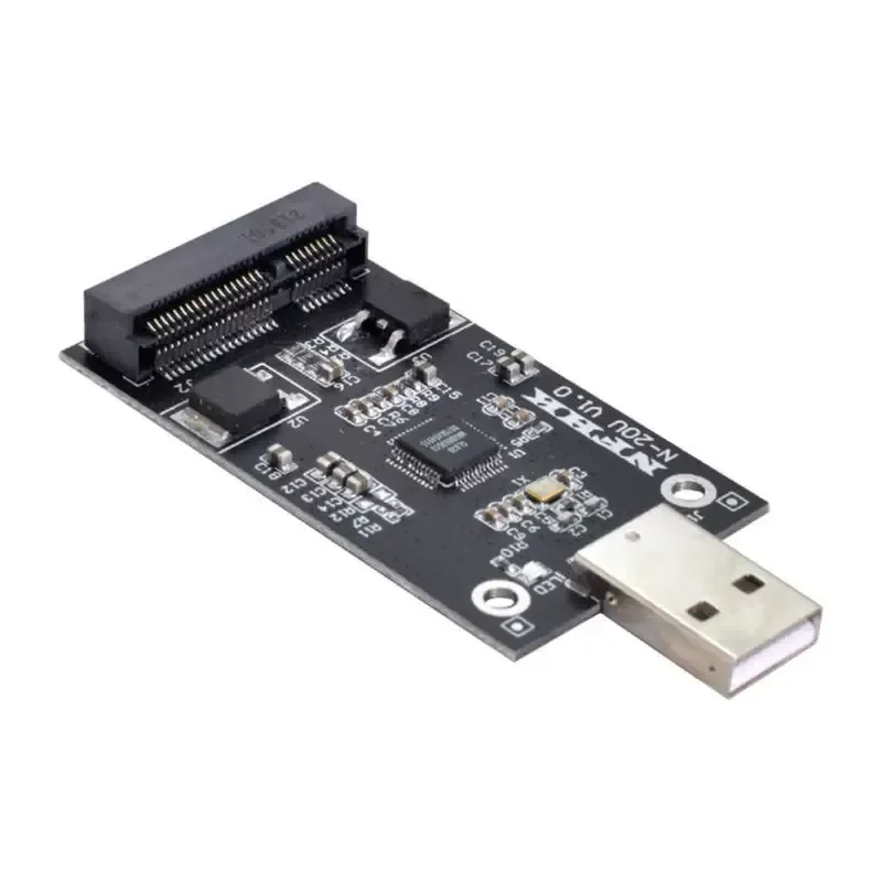 USB 2.0 to mSATA SSD External Hard Drive Enclosure Mini PCI-E Adapter Board for Solid State Disk U Disk Case No Brand
