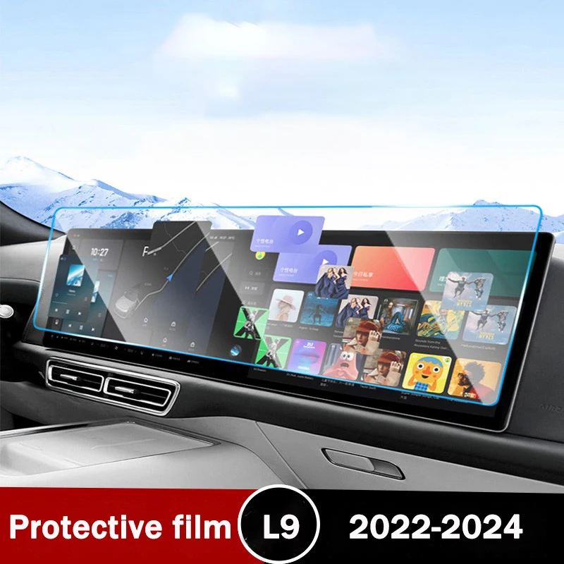 For Li Xiang L9 22-24Screen tempered film, central control instrument panel, navigation, rear TV, interior film accessorie